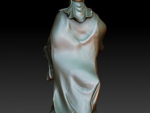 hd scan guan gong 46 statue - ready print 3D 프린트 모델