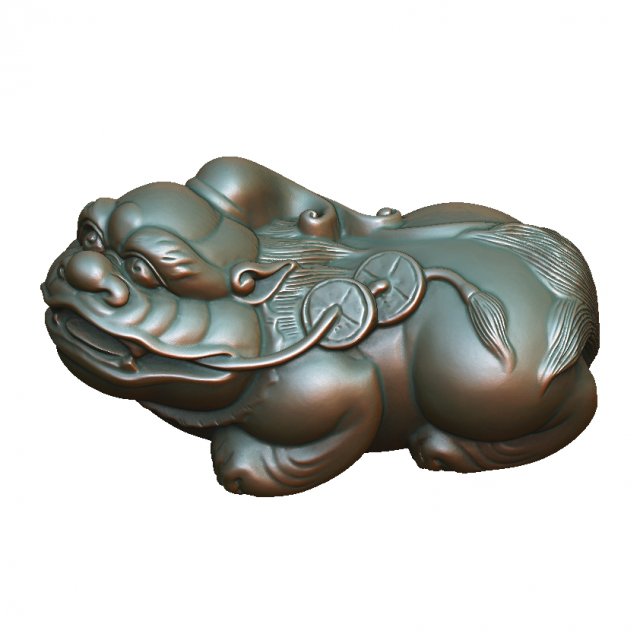 hd scan feng shui 1b statue - ready print 3D 프린트 모델 .c4d .max .obj .3ds .fbx .stl .blend 