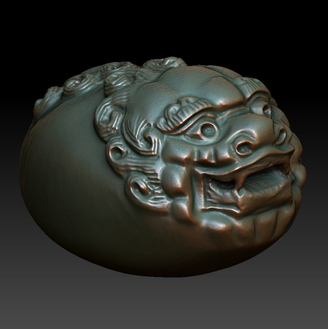 hd scan feng shui 2b statue - ready print 3D प्रिंट मॉडल .c4d .max .obj .3ds .fbx .stl .blend 