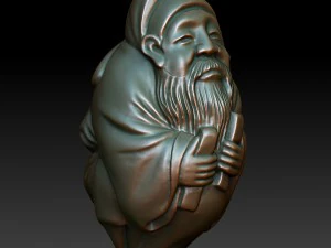 hd scan feng shui 3b statue - ready print 3D Print Model