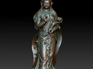 hd scan buddha 5b statue - ready print 3D Print Model