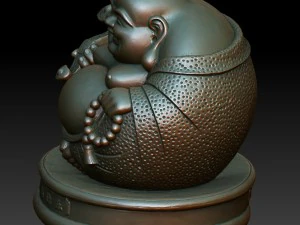 hd scan buddha 7b statue - ready print 3D Print Model