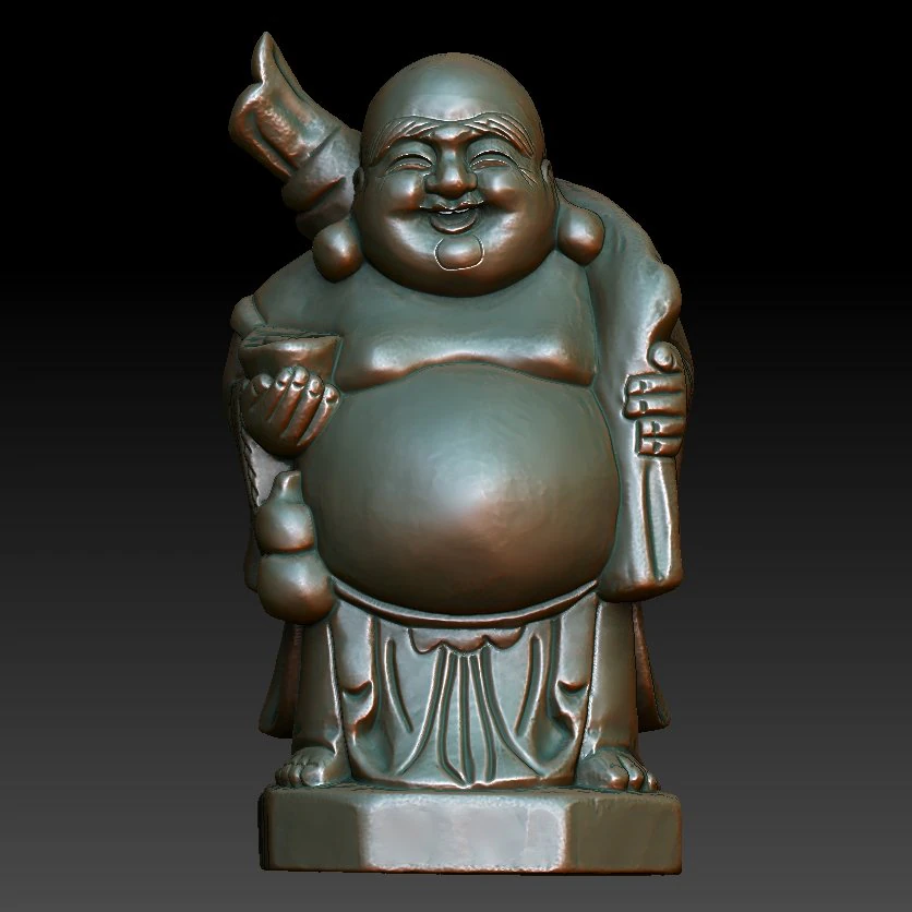 hd scan buddha 8b statue - ready print 3D Print Model .c4d .max .obj .3ds .fbx .stl .blend 