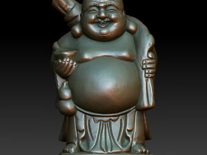 hd scan buddha 8b statue - ready print 3D Print Model