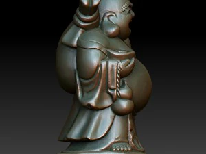 hd scan buddha 8b statue - ready print 3D Print Model