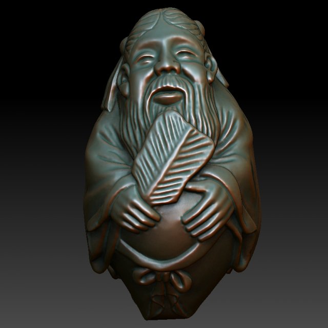 hd scan feng shui 9b statue - ready print Model do druku 3D .c4d .max .obj .3ds .fbx .stl .blend 
