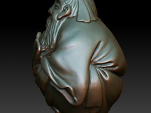 hd scan feng shui 9b statue - ready print Model do druku 3D