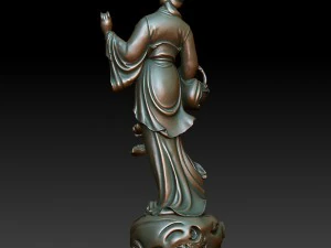 skan HD posągu Buddy 12b - gotowy wydruk Model do druku 3D