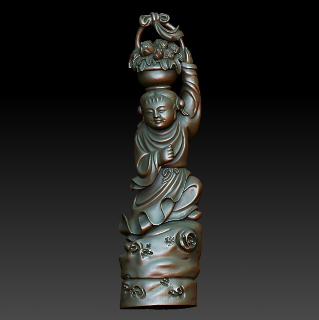 hd scan 16b statue - ready print 3D 프린트 모델 .c4d .max .obj .3ds .fbx .stl .blend 