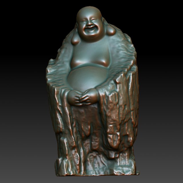 hd scan buddha 19b statue - ready print 3D Print Model .c4d .max .obj .3ds .fbx .stl .blend 