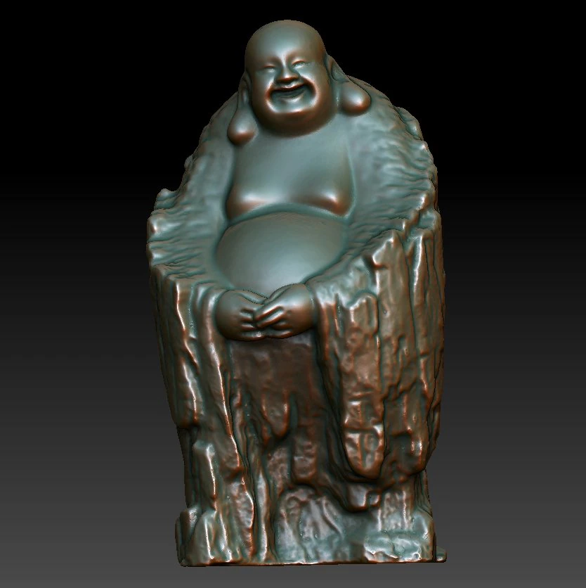 hd scan buddha 19b statue - ready print 3D Print Model .c4d .max .obj .3ds .fbx .stl .blend 