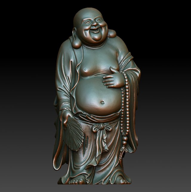 hd scan buddha 20b statue - ready print 3Dプリントモデル .c4d .max .obj .3ds .fbx .stl .blend 