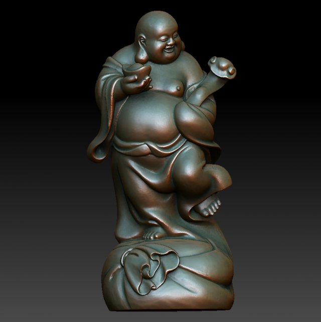hd scan buddha 23b statue - ready print Model do druku 3D .c4d .max .obj .3ds .fbx .stl .blend 