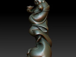 hd scan buddha 23b statue - ready print 3D Print Model