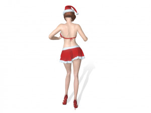 merry christmas girl 3D Model