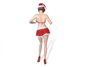 merry christmas girl 3D Model