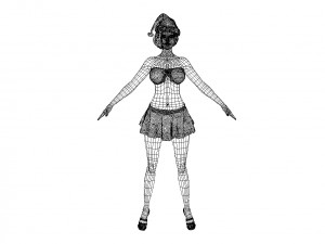 merry christmas girl 3D Model