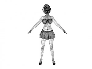 merry christmas girl 3D Model