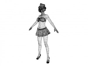 merry christmas girl 3D Model