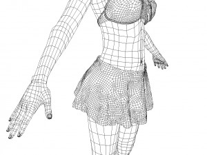 merry christmas girl 3D Model