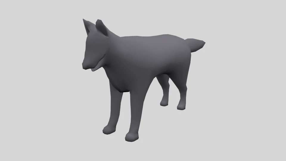 wolf 3D Model .c4d .max .obj .3ds .fbx .stl .blend