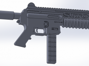 9mm ar-15 pistol 3D Model