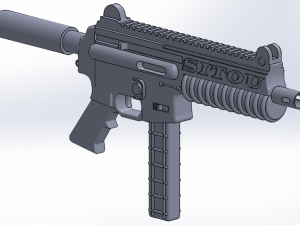 9mm ar-15 pistol 3D Model