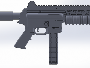 9mm ar-15 pistol 3D Model