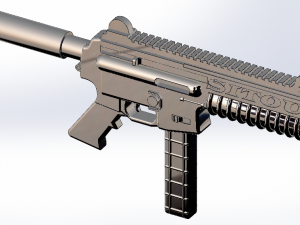 9mm ar-15 pistol 3D Model