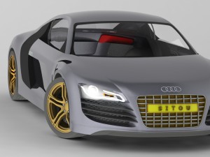 audi r8 Modèle 3D