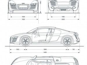 audi r8 Modèle 3D