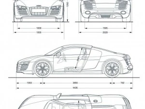 audi r8 3D Model