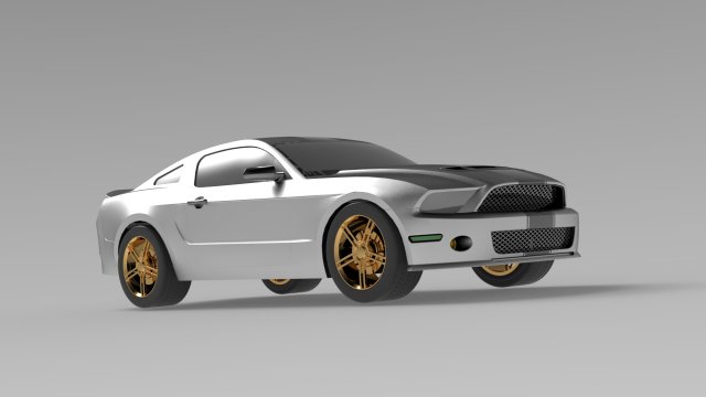 ford mustag 3Dモデル .c4d .max .obj .3ds .fbx .stl .blend 