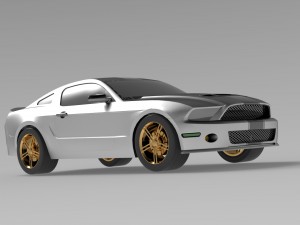 ford mustag 3Dモデル