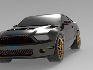 ford mustag 3Dモデル