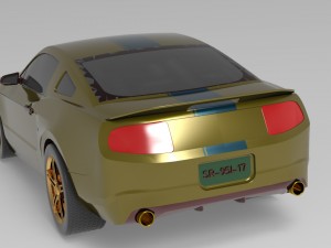 ford mustag 3Dモデル