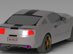 ford mustag 3Dモデル