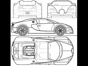 bugatti veyron Model 3D