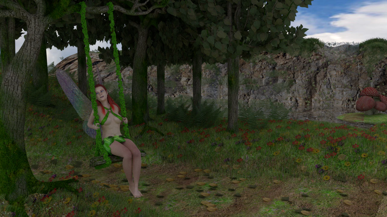 fairy blender 3D Model .c4d .max .obj .3ds .fbx .stl .blend 