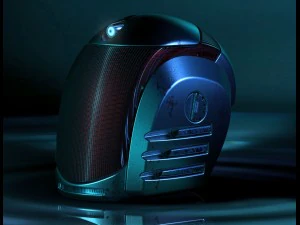 Bilimkurgu kaskı antarları 3D Model