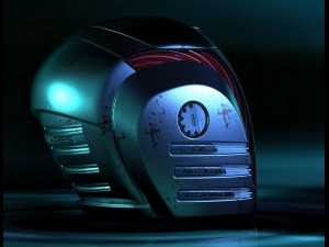 Sci-fi helmet antares Modello 3D