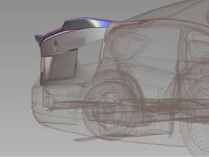 F30 bagaj spoyleri 3D Model