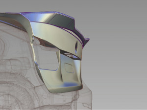 F30 spoiler of the trunk 3D-Modell