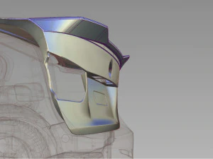 F30 spoiler of the trunk 3D Model