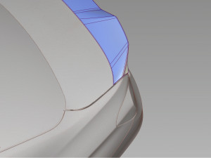F30 spoiler of the trunk 3D-Modell