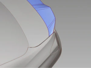 F30 spoiler of the trunk 3D Model