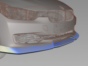 F30 front lip 3D 模型