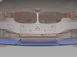 F30 front lip 3D 模型