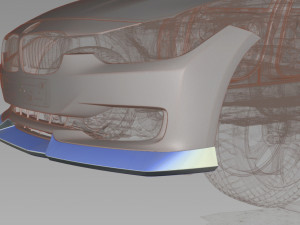 F30 front lip 3D 模型