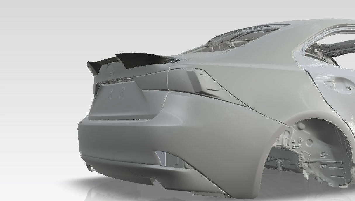 IS 250 spoiler 3D Model .c4d .max .obj .3ds .fbx .stl .blend